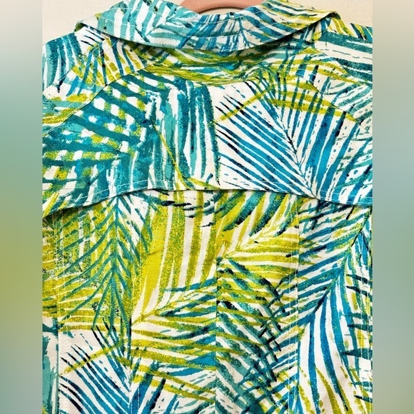 Ruby Rd. Linen Blend Zip Front Jacket - Picture 4 of 8